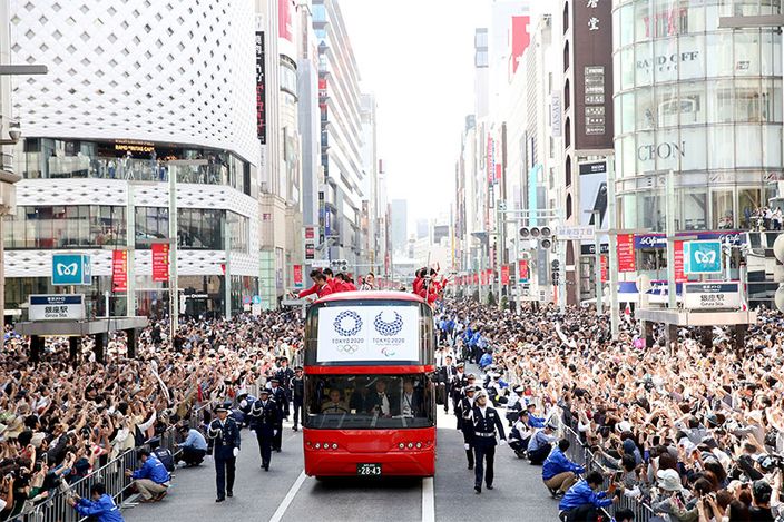 日本隊選手在里約奧運後歸國受到熱烈歡迎。（網上圖片）