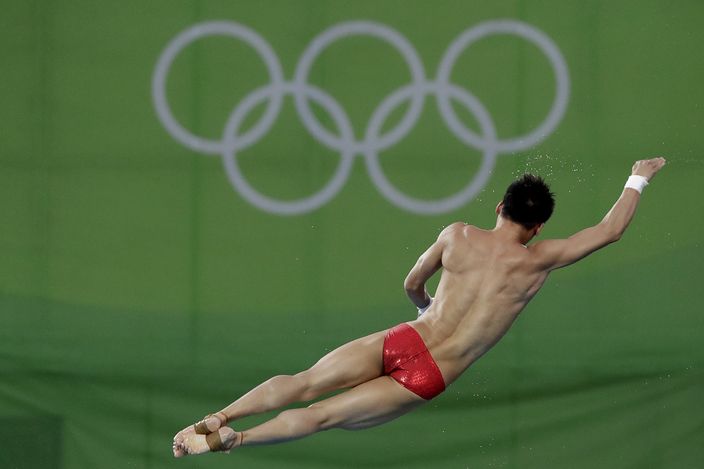 陳艾森在里約奧運會。（AP圖片）