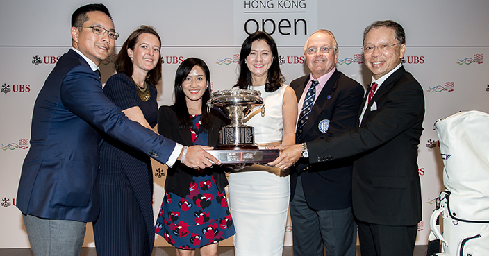 Press conference of UBS Hong Kong Golf Open 2016 Charity Cup at International Finance Centre II, Central, Hong Kong on 20 October 2016, Hong Kong, China    Photo by Ike Li / Ike Images