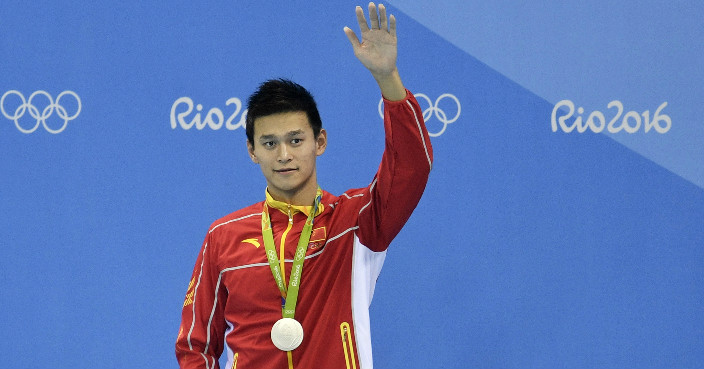 孫楊400米錯失金牌 （AP圖片）