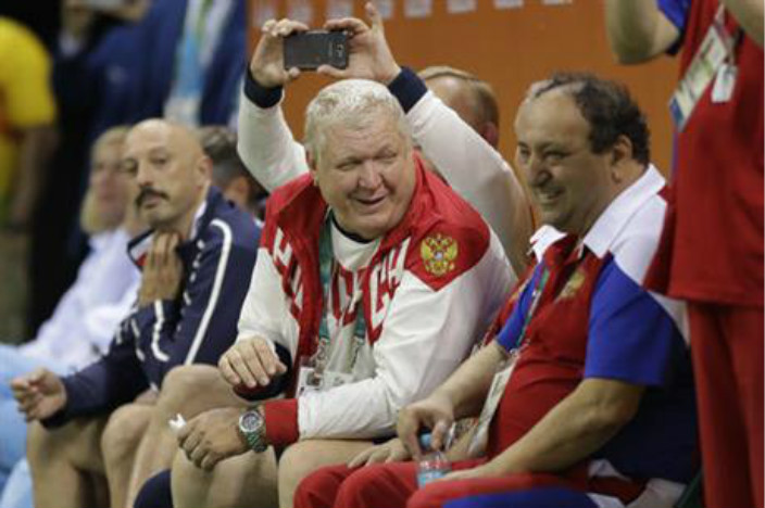 俄羅斯主教練Evgenii Trefilov （AP圖片）