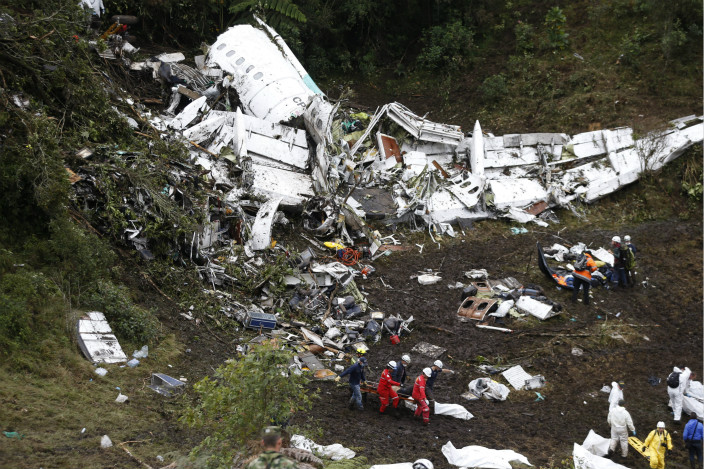 哥倫比亞空難中僅兩名查比高恩斯球員倖存。（AP圖片）