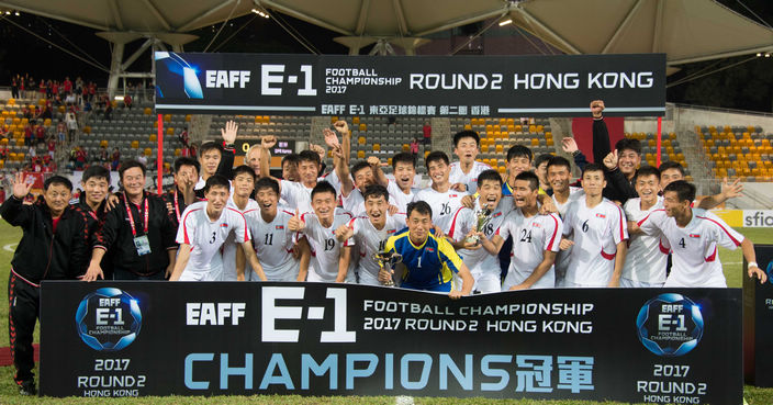 朝鮮去年曾在港贏下東亞盃第2階段外圍賽 (香港足總圖片)