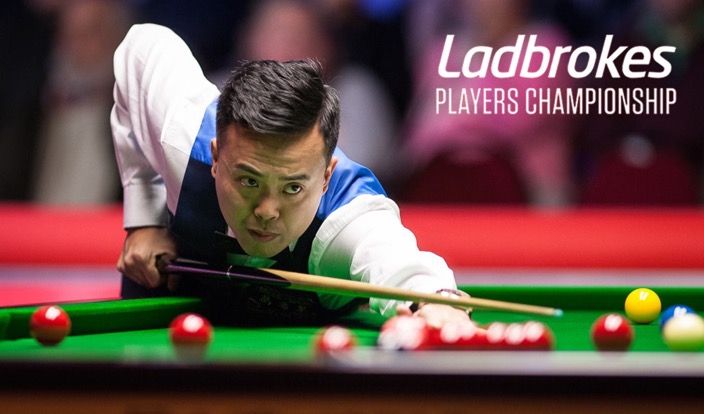 傅家俊首圈面對麥基爾，未受考驗，順利闖半準決賽。（World Snooker圖片）