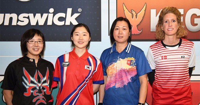 陳淑嫻(右二)的對手將是今井雙葉(左一) 亞洲保齡球聯會圖片