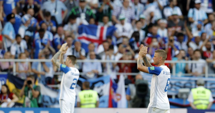 冰島在世界盃演出受到多方讚賞。 AP圖片