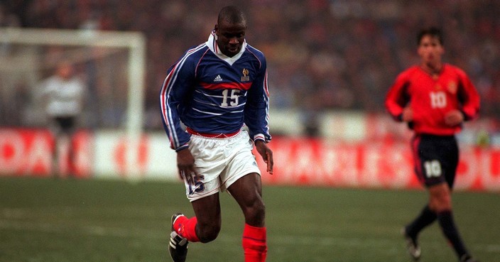 FRANCE - JANUARY 28:  INTERNATIONAL 97/98; FRA - ESP 1:0; Lilian Thuram /FRANKREICH  (Photo by Andreas Rentz/Bongarts/Getty Images)