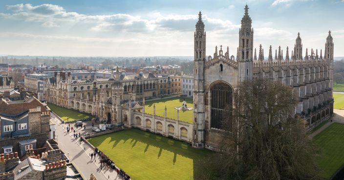 Cambridge University (King's College Chapel) Top View