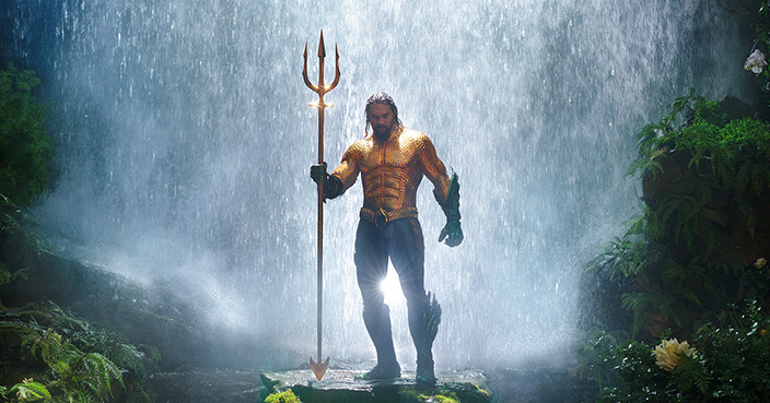 This image released by Warner Bros. Pictures shows Jason Momoa in a scene from 