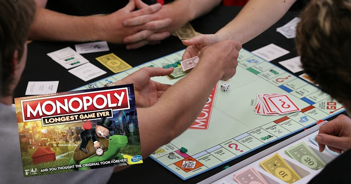 Competitors playing in the Monopoly Auckland regional finals . 15 February 2009 New Zealand Herald Photograph by Glenn Jeffrey