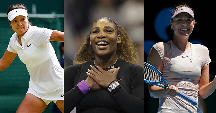 Serena Williams, of the United States, reacts after defeating Elina Svitolina, of Ukraine, during the semifinals of the U.S. Open tennis championships Thursday, Sept. 5, 2019, in New York. (AP Photo/Charles Krupa)